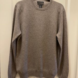 TAHARI PURE LUXE 100%CASHMERE Crew Neck Sweater XL